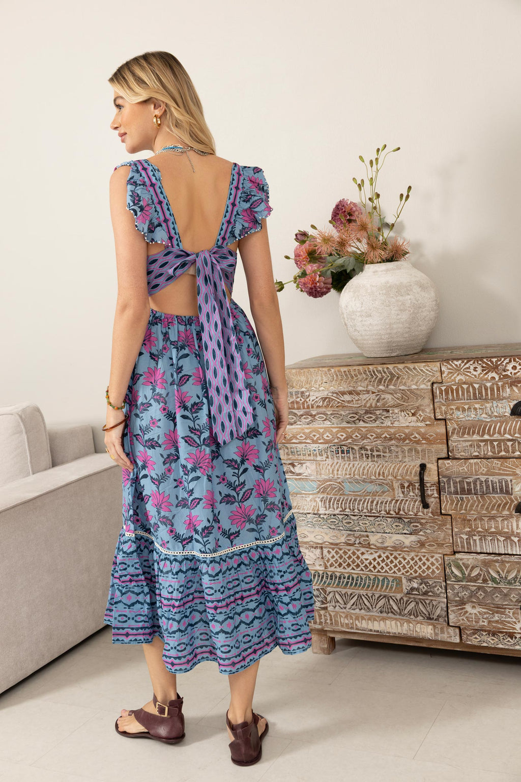 Bohera Rachel DeAnne Tie-Back Dress