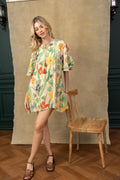 Always Emily Floral Dress  In Multicolor