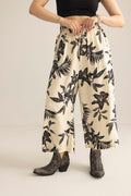 Zen Garden Women's Pants in White & Black