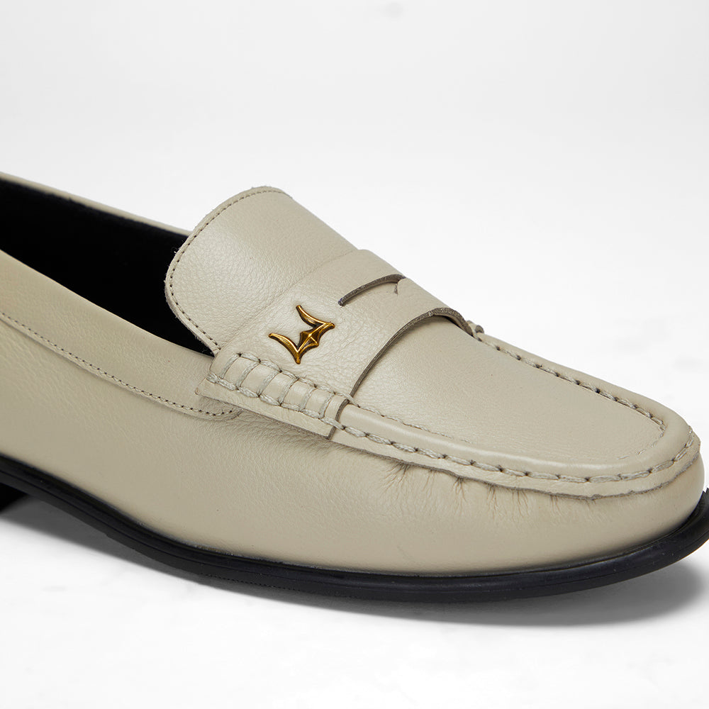 Loyal West LEATHER LOAFERS - WHITE