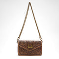 Loyal West The LW On The Go Mini Chain Bag- In Handtooled Leather