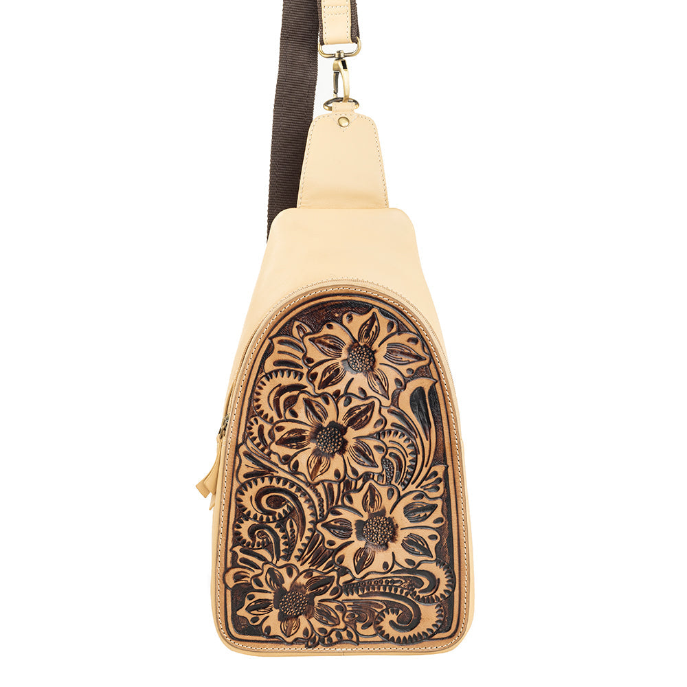Glorietta Sling Bag In Light Camel