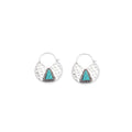 Trekant Charm Earrings In Blue