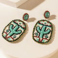 Tucson Bloomers Earrings in Sunstone Teal