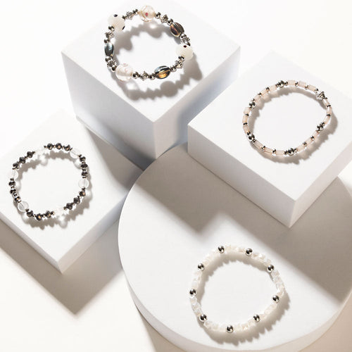 Ashen Aura Bracelet in Frost Grey