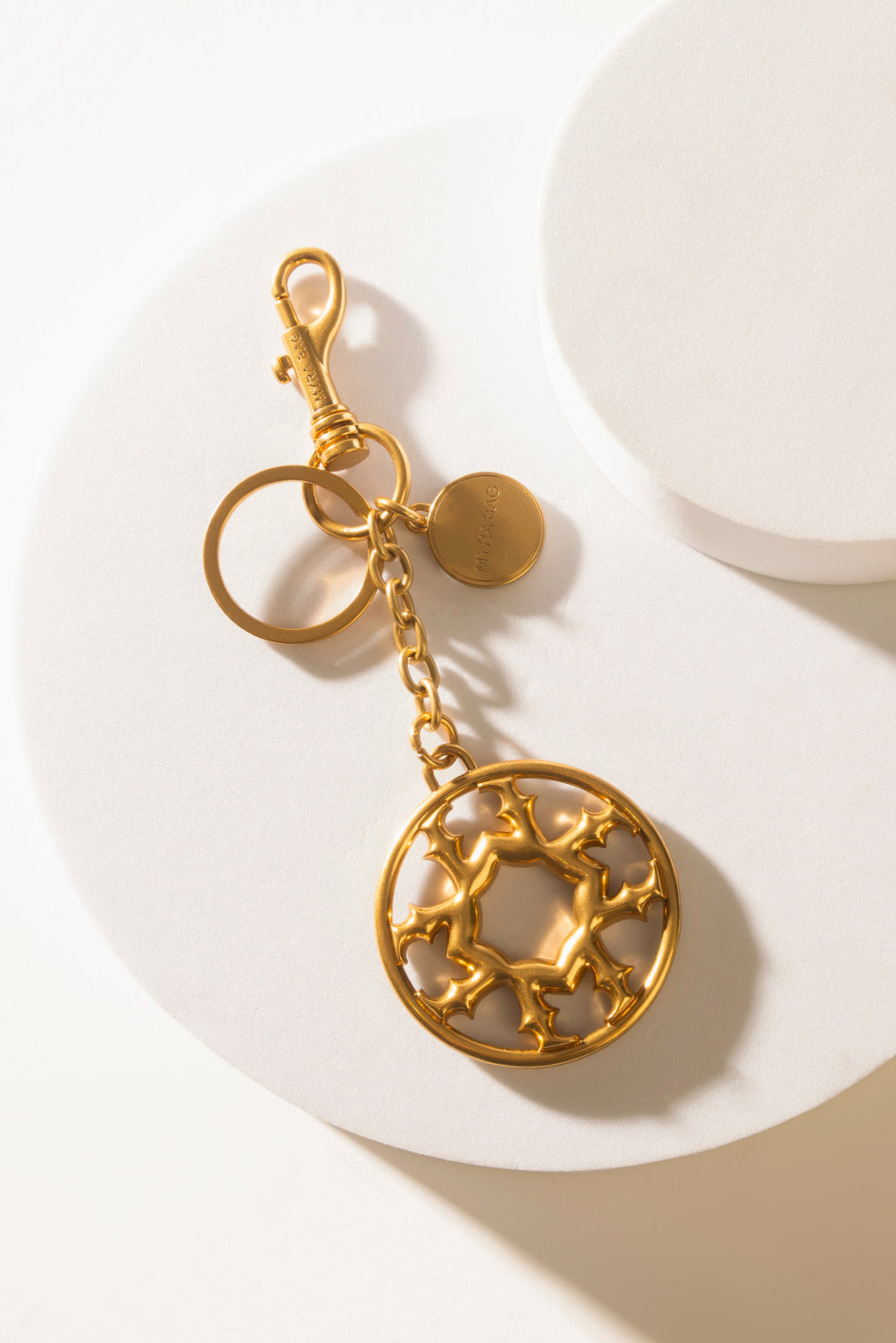 Myra Legacy Loop Charm in Antique Gold