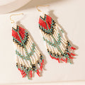 Myra Scarlet Song Fringe Earrings in Desert Ruby