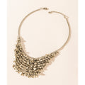 Myra Midnight Magnolia Necklace in Storm Silver