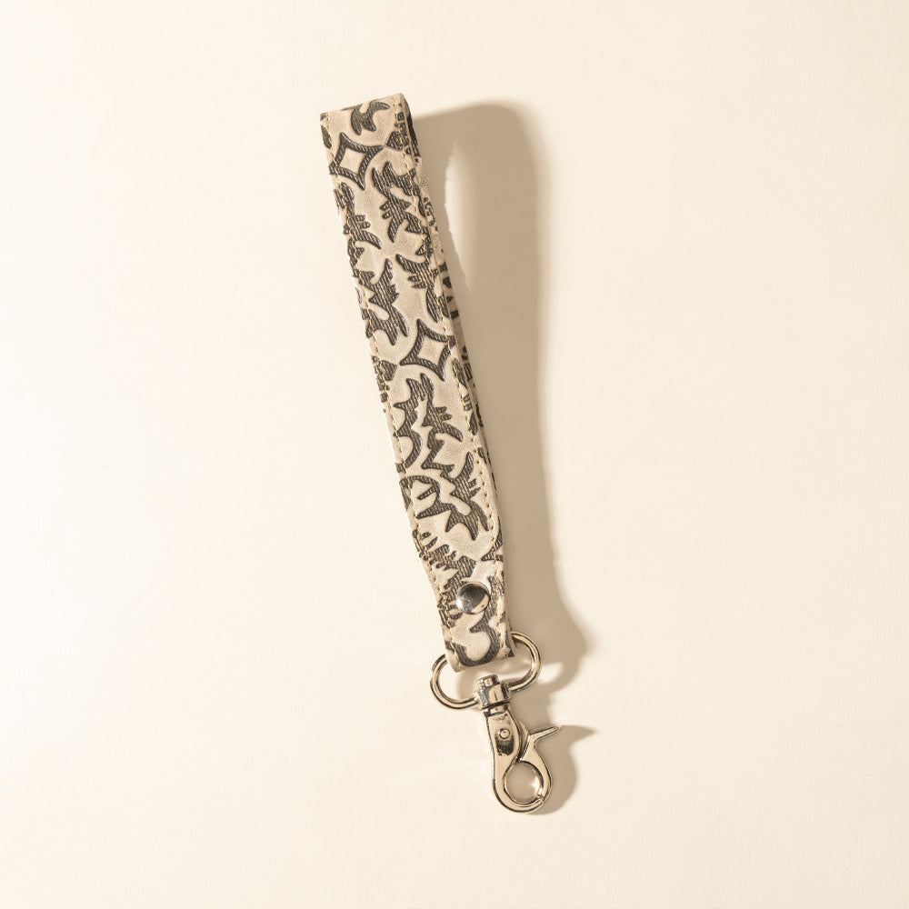 Myra HillyBilly Leather Keyfob in Faded Ash