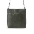 Myra Zidana Mirelle Woven Veg Tanned Leather Sling Bag in Oliva Nero