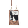 Myra Duneland Rise Handtooled Bag in Brindle Ivory
