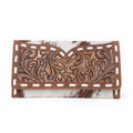 Myra Yellowstone Sienna Stockyard Hairon Leather Women’s Purse in Cream Cocoa