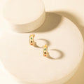 Myra Heritage Cross Hoops in Desert Ivory