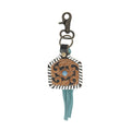 Stitched Blue Key Fob
