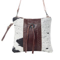 Rosalinda Cross Stitched Leather & Hairon Bag