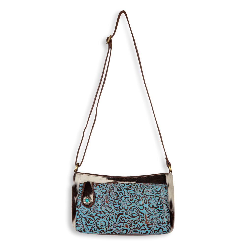 Marta Plains Leather & Hairon Bag