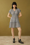 Tangina Tiered Sleeve Drop  Dress