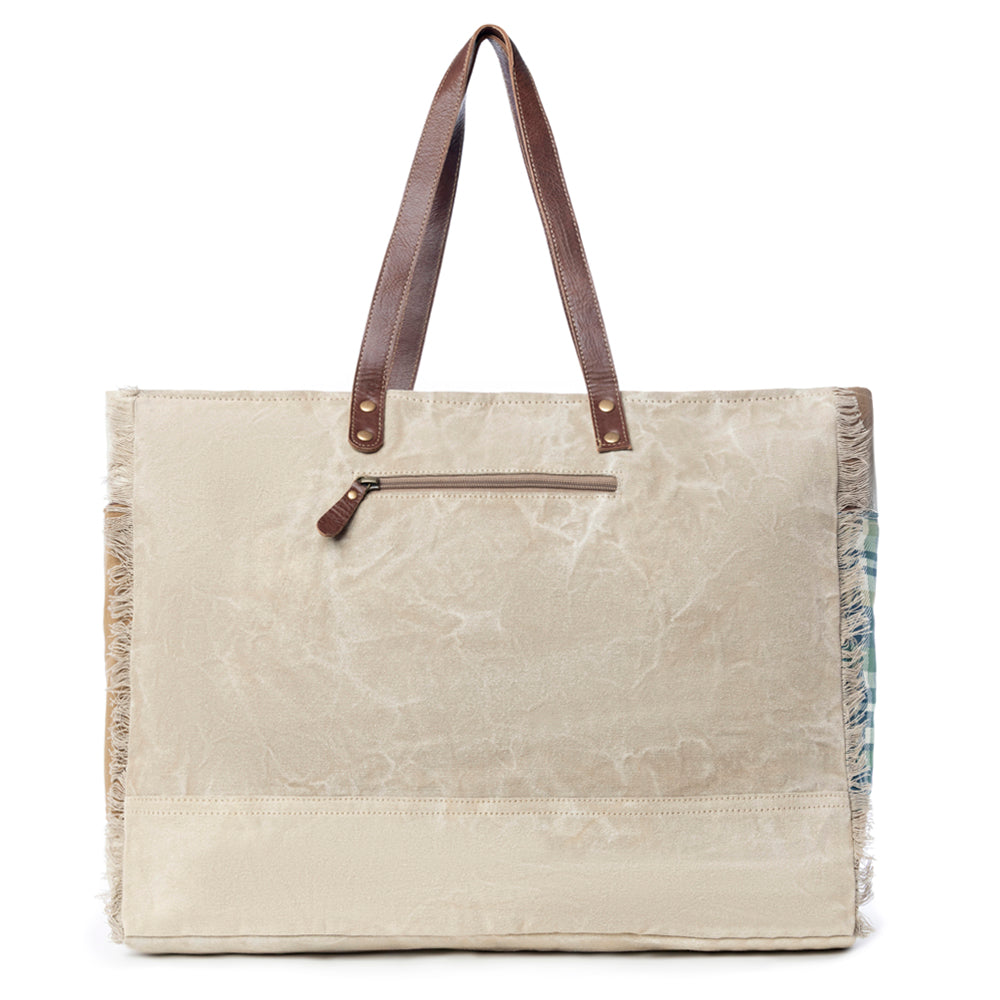 Blue Whales Bay Weekender Bag